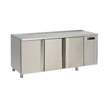 Refrigerator electric tabletop GN1/1, 3 doors, with sink and rim, stainless steel 230V OOP | RM - SCH 3D DSL